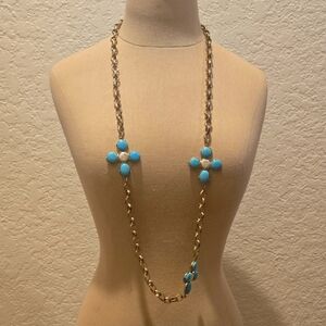 Gold and Turquoise Necklace